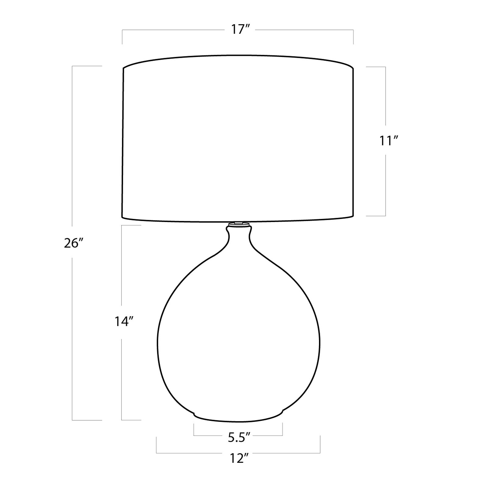 Regina Andrew Design Dover Brown Ceramic Table Lamp