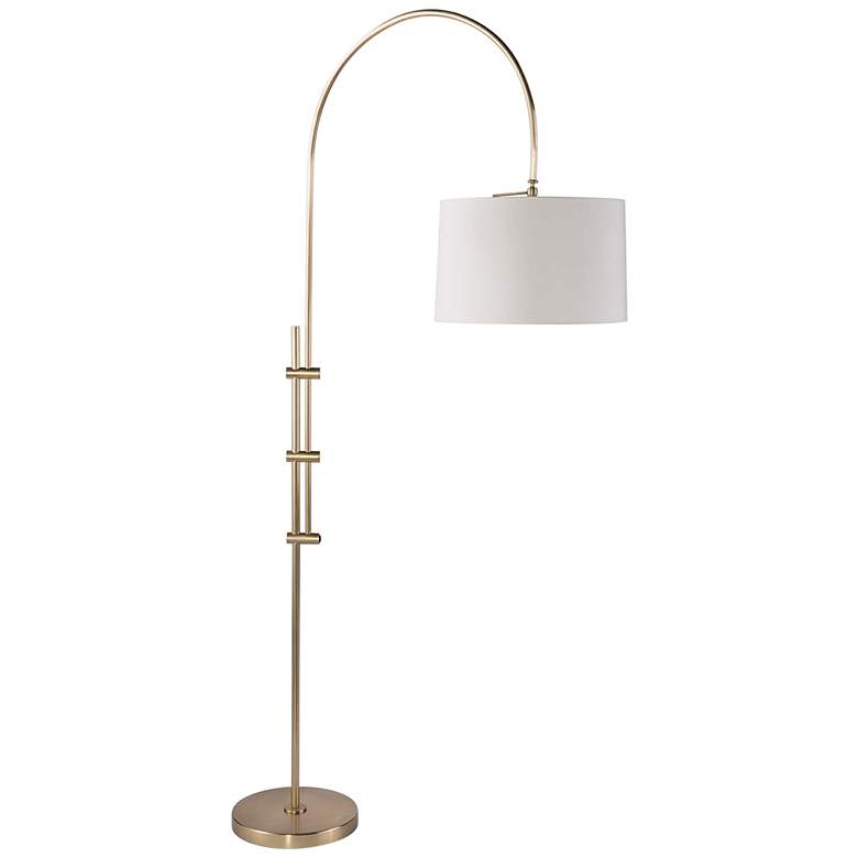 Image 2 Regina Andrew Design Eclipse Natural Brass Arc Floor Lamp