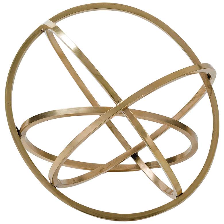 Image 1 Regina Andrew Design Ellipse 10"W Brass Table Top Accessory