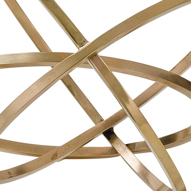 Image 2 Regina Andrew Design Ellipse 10"W Brass Table Top Accessory more views
