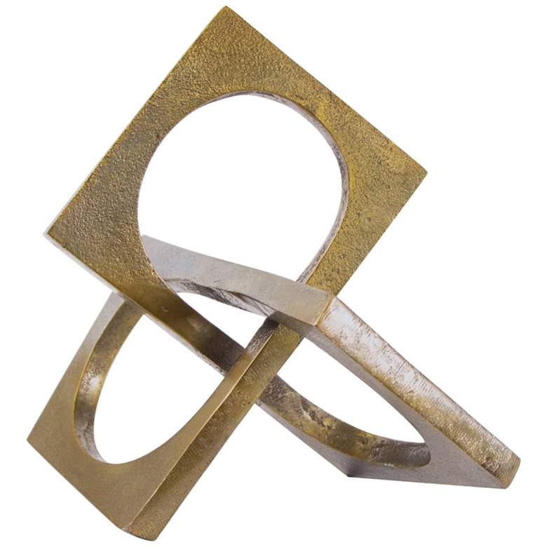 Image 1 Regina Andrew Design Emil 10 1/4"W Brass Aluminum Sculpture
