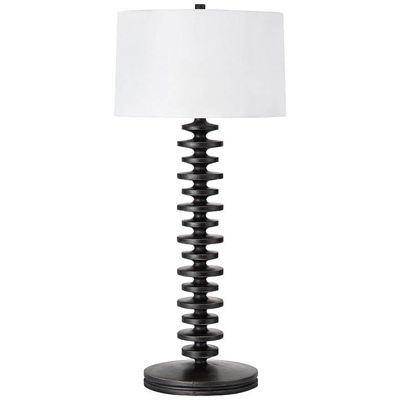 Image 1 Regina Andrew Design Fishbone Ebony Wood Buffet Table Lamp