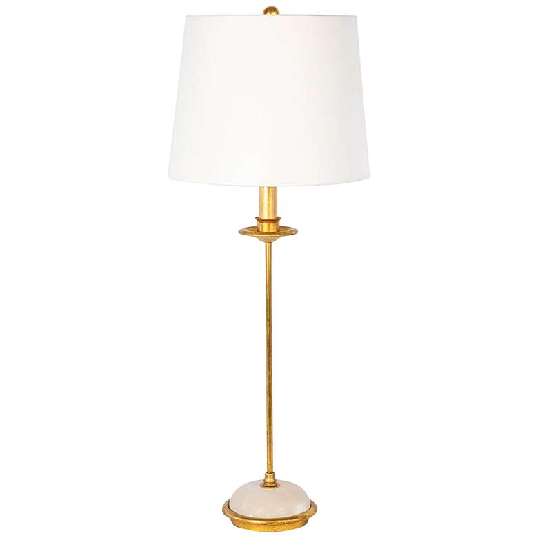 Image 2 Regina Andrew Design Fisher Stem Gold Leaf Buffet Table Lamp