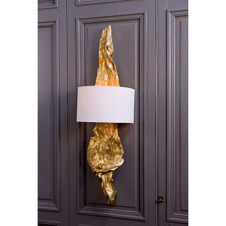 Image 2 Regina Andrew Design Gilded 49" Golden Sconce more views