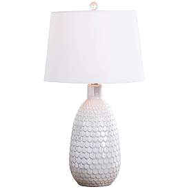 Image2 of Regina Andrew Design Glimmer White Ceramic Table Lamp