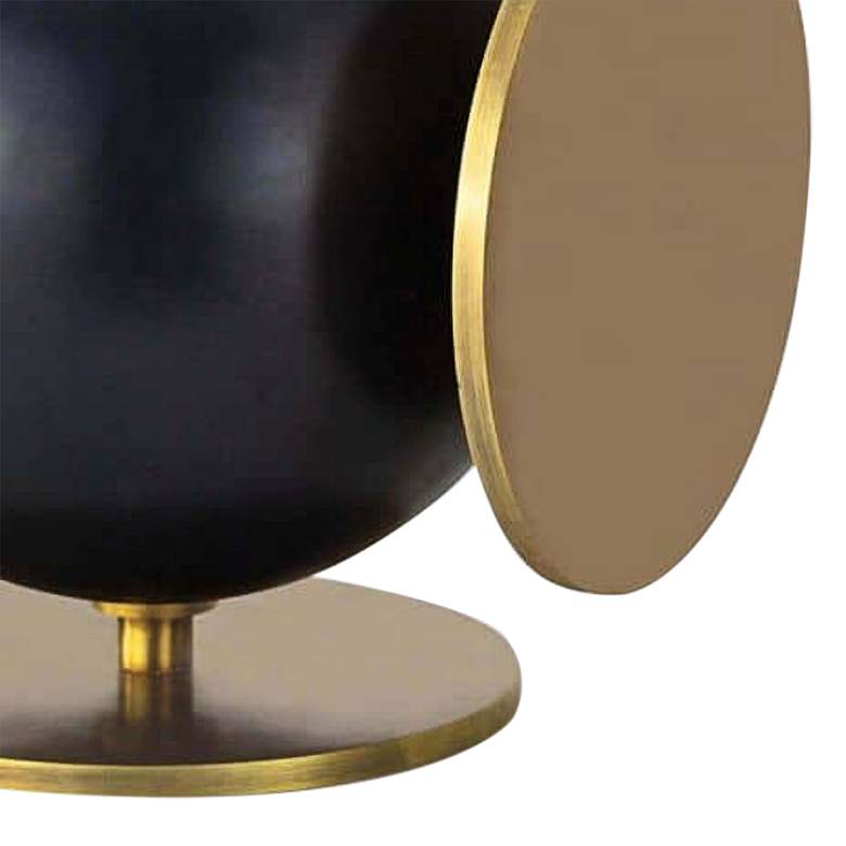 Image 2 Regina Andrew Design Grant 6 3/4"H Blackened Brass Bookends more views