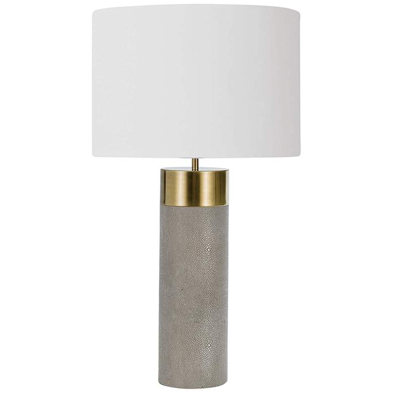 Image 2 Regina Andrew Design Harlow 27 1/2 inch Gray Faux Shagreen Table Lamp