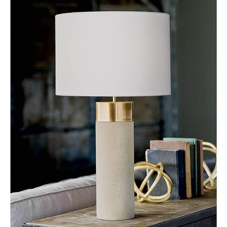Image 1 Regina Andrew Design Harlow 27 1/2" Gray Faux Shagreen Table Lamp