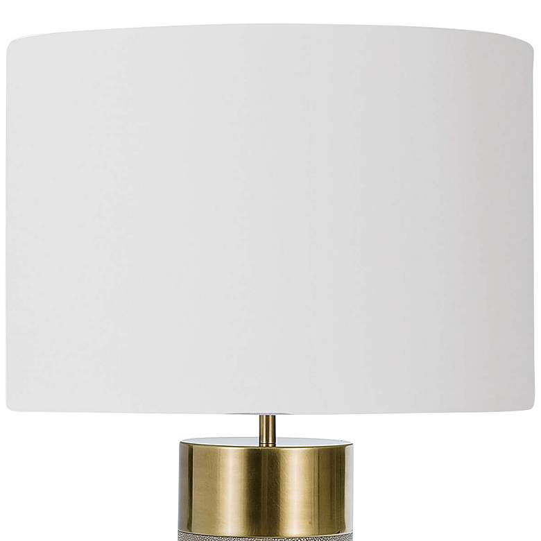 Image 3 Regina Andrew Design Harlow 27 1/2 inch Gray Faux Shagreen Table Lamp more views