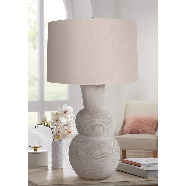 Image 1 Regina Andrew Design Hugo Gray Ceramic Table Lamp