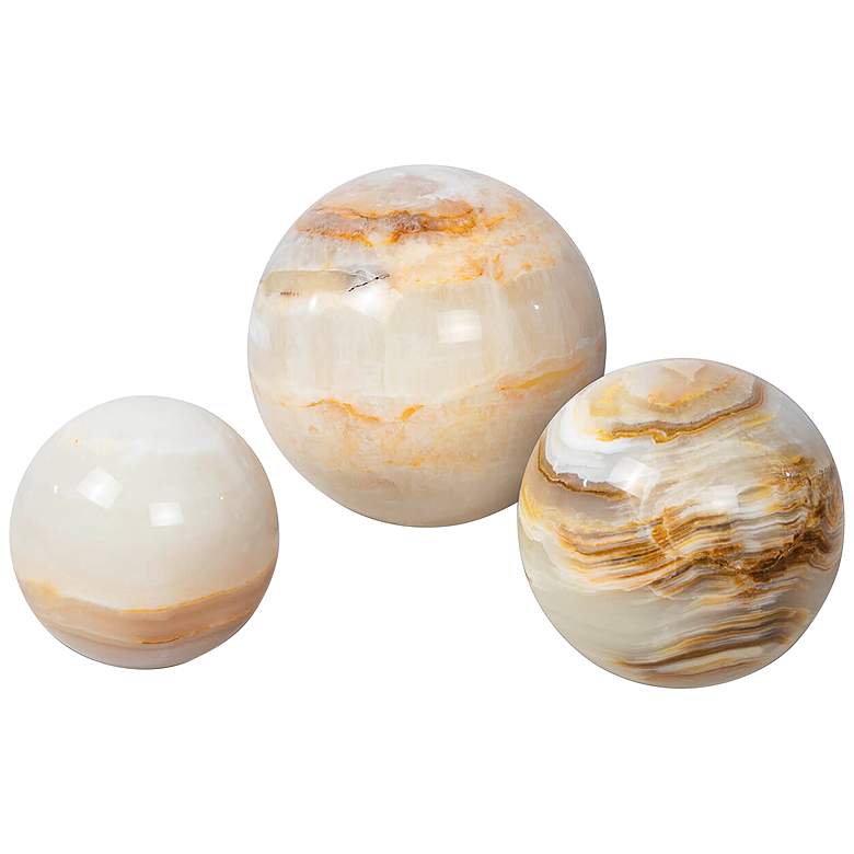 Image 1 Regina Andrew Design Jade Natural Spheres Set of 3
