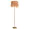 Regina Andrew Design Jasmine Natural Brass Pink Floor Lamp