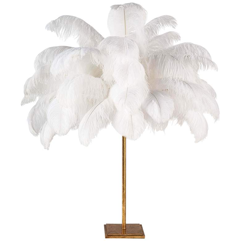 Image 2 Regina Andrew Design Josephine Steel and Feather Table Lamp