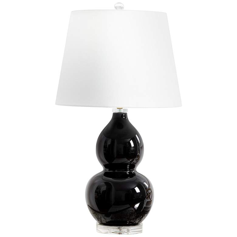 Image 1 Regina Andrew Design June Black Ceramic Gourd Table Lamp