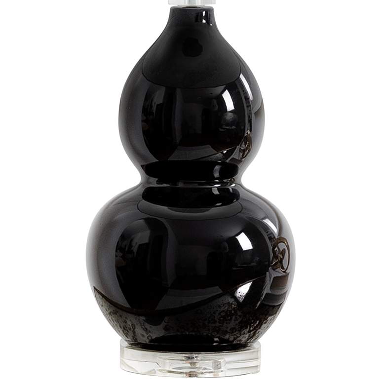 Image 3 Regina Andrew Design June Black Ceramic Gourd Table Lamp more views