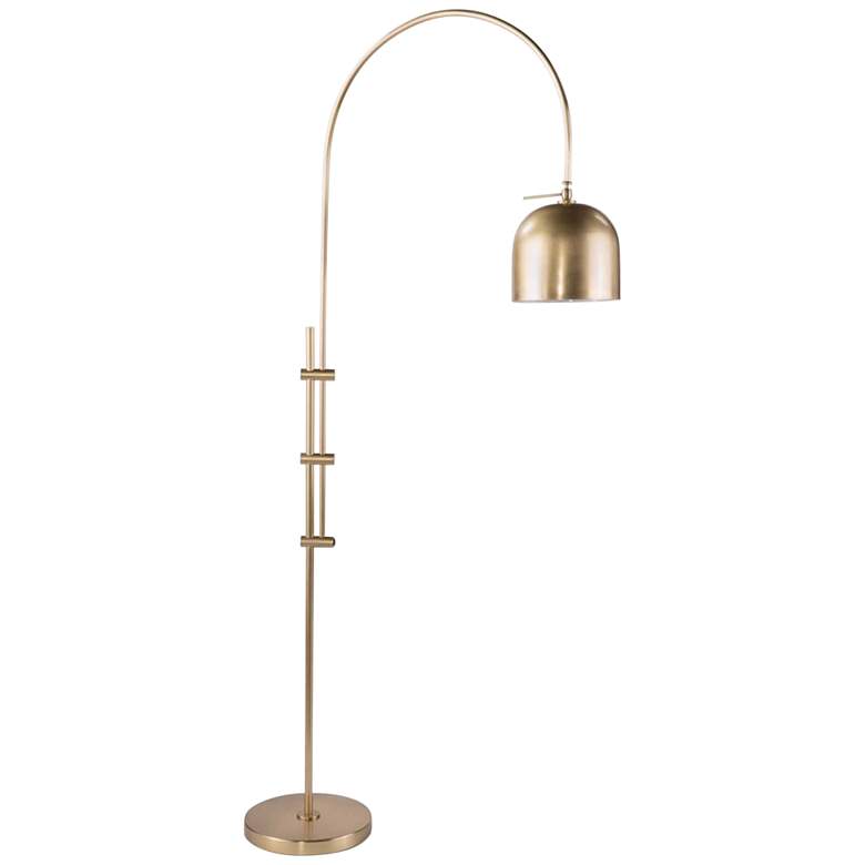 Image 1 Regina Andrew Design Kirk Natural Brass Arc Floor Lamp