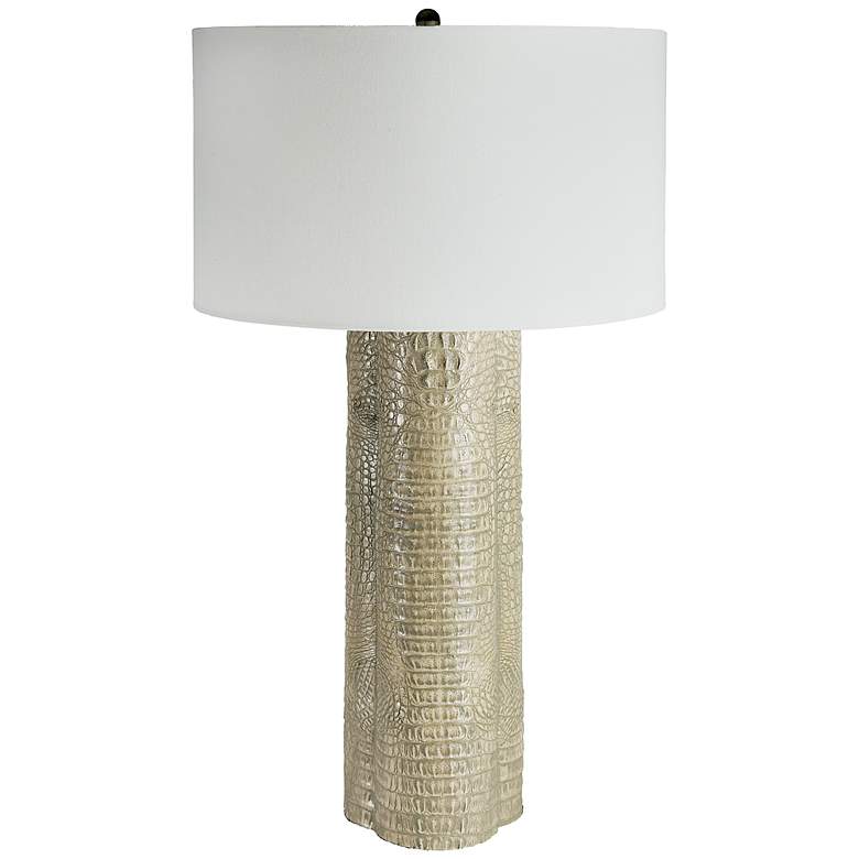 Image 1 Regina Andrew Design Light Gray Croc Clover Table Lamp