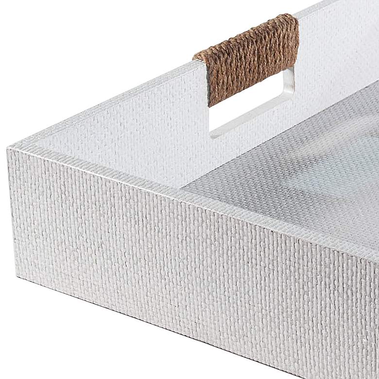 Image 2 Regina Andrew Design Logia 18" Square White Serving Tray more views
