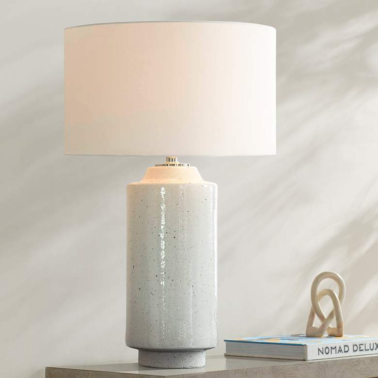 Image 1 Regina Andrew Design Markus 28 1/2" Modern White Ceramic Table Lamp