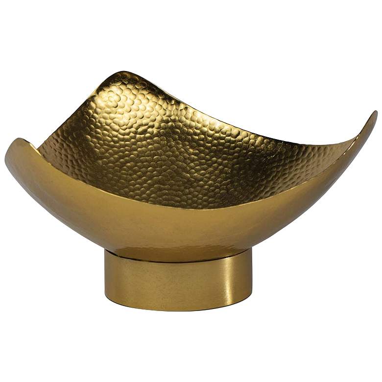 Image 1 Regina Andrew Design Milo 8 1/4 inch Wide Polished Brass Bowl