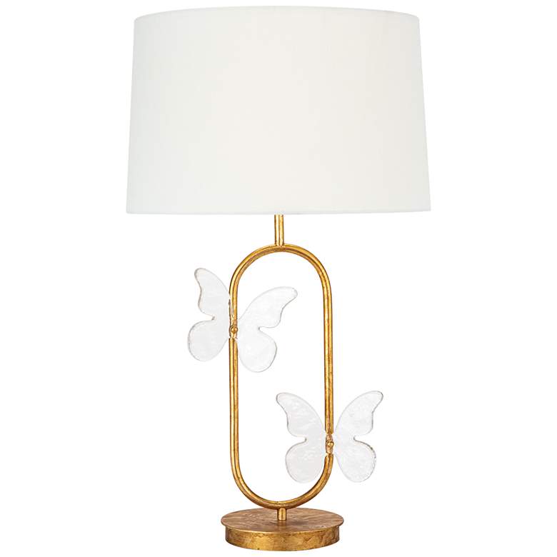 Image 2 Regina Andrew Design Monarch Gold Leaf and Glass Table Lamp