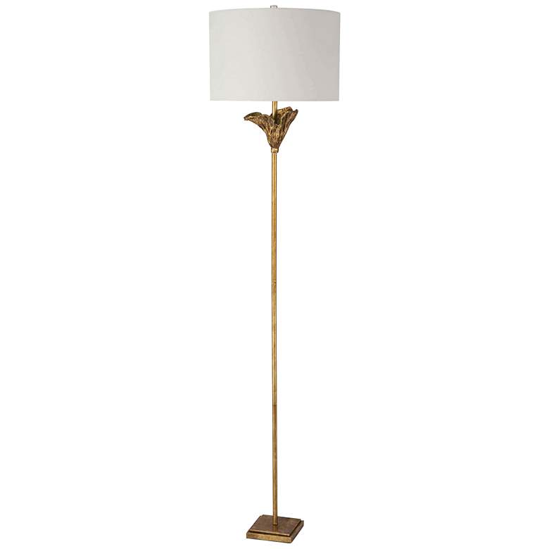 Image 1 Regina Andrew Design Monet 65 1/2 inch Antique Gold Leaf Floor Lamp
