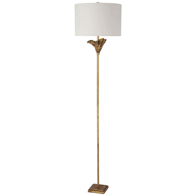 Image 1 Regina Andrew Design Monet 65 1/2" Antique Gold Leaf Floor Lamp