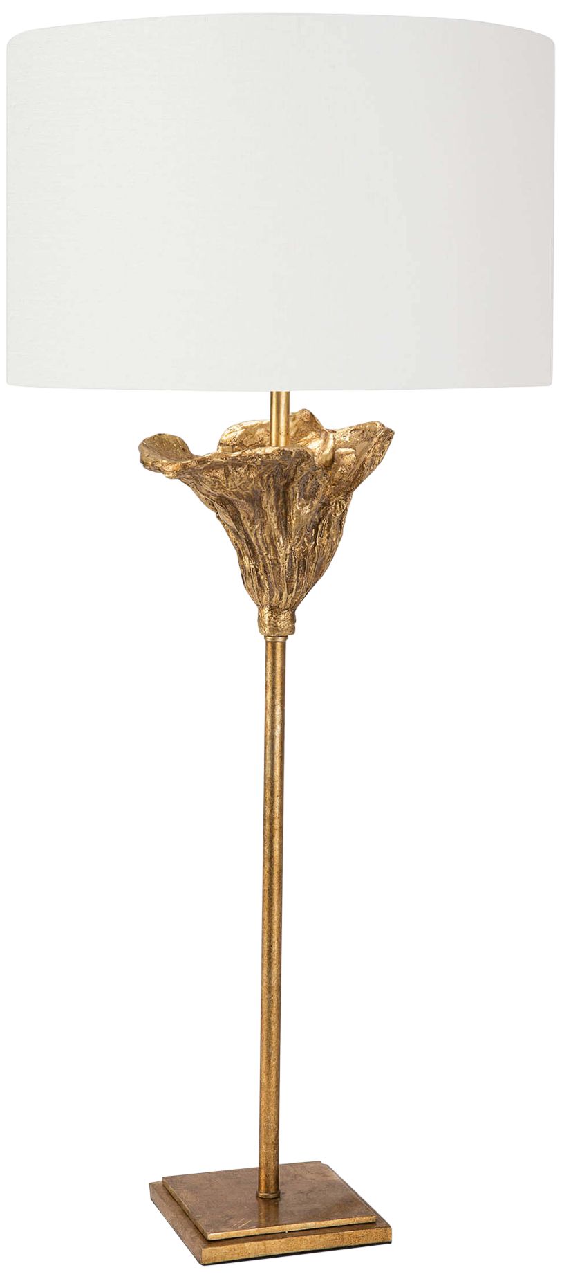 gold flower table lamp