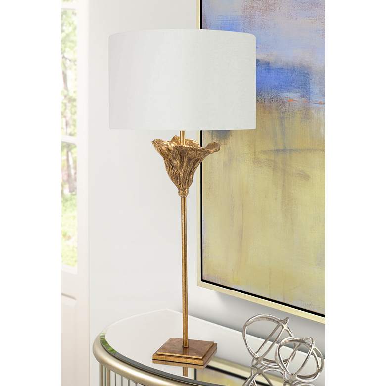 Image 1 Regina Andrew Design Monet Gold Flower Steel Table Lamp