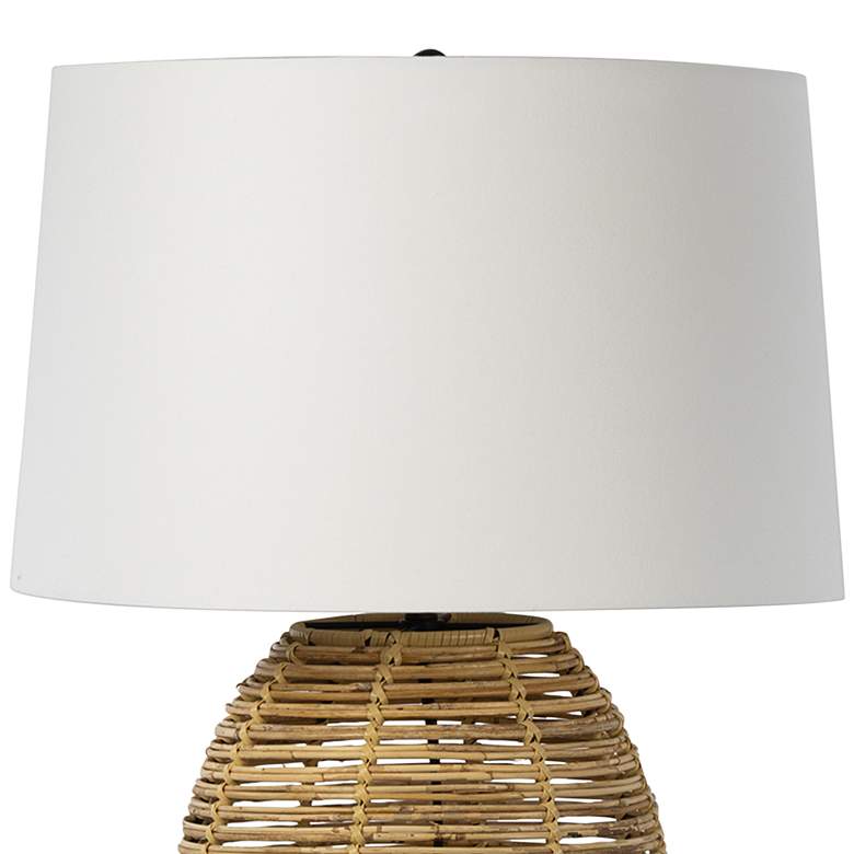 Image 3 Regina Andrew Design Monica 28 1/4" Natural Woven Bamboo Table Lamp more views