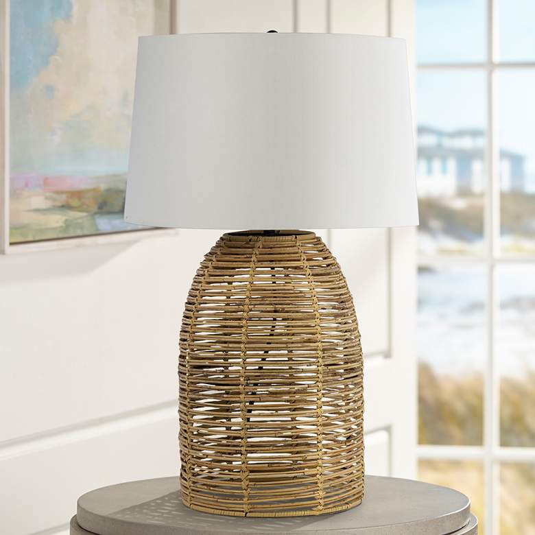 Image 1 Regina Andrew Design Monica Natural Woven Bamboo Table Lamp