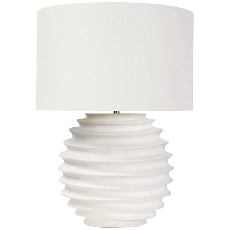 Image 1 Regina Andrew Design Nabu White Accordion Table Lamp