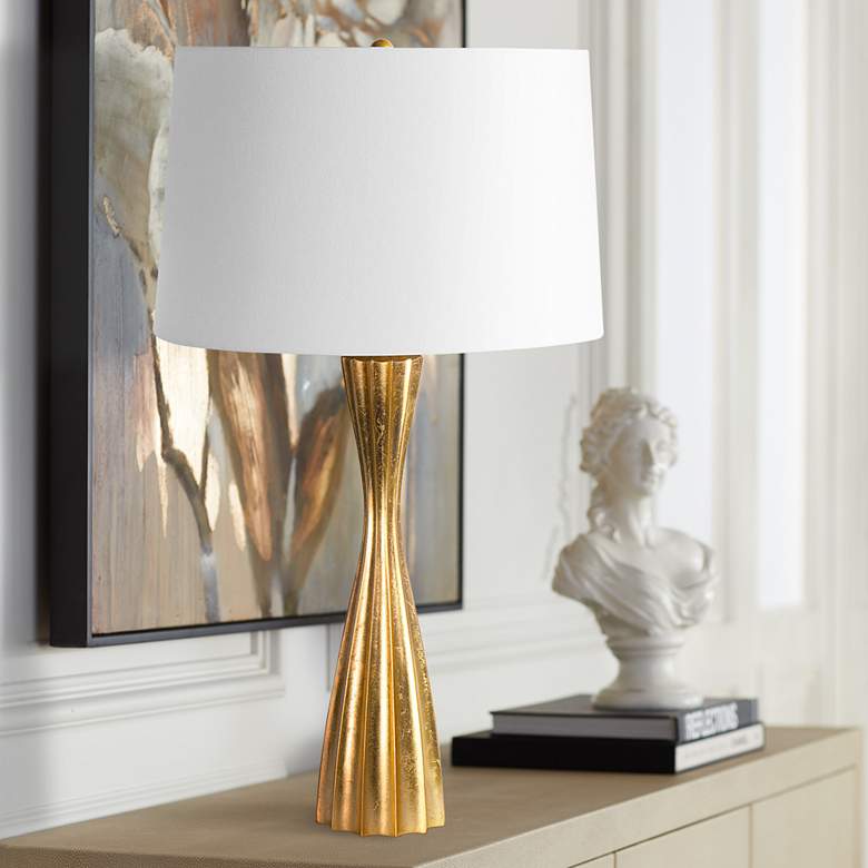 Image 1 Regina Andrew Design Naomi Gold Leaf Resin Table Lamp