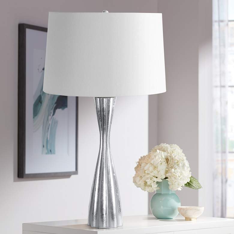 Image 1 Regina Andrew Design Naomi Silver Leaf Resin Table Lamp