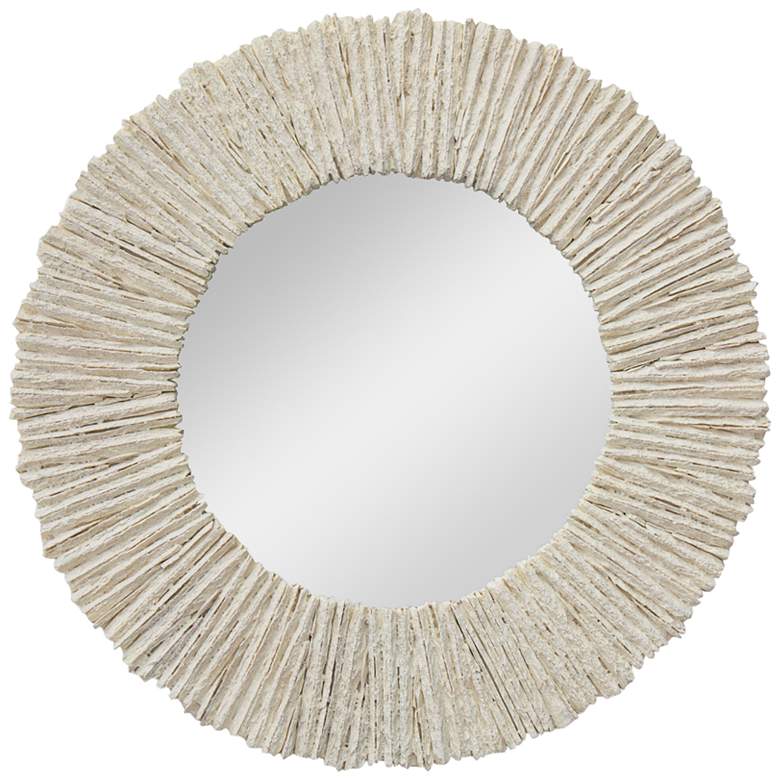 Regina Andrew Design Natural Slate 36&quot; Round Wall Mirror