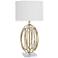 Regina Andrew Design Ofelia Ellipse Gold Leaf Table Lamp