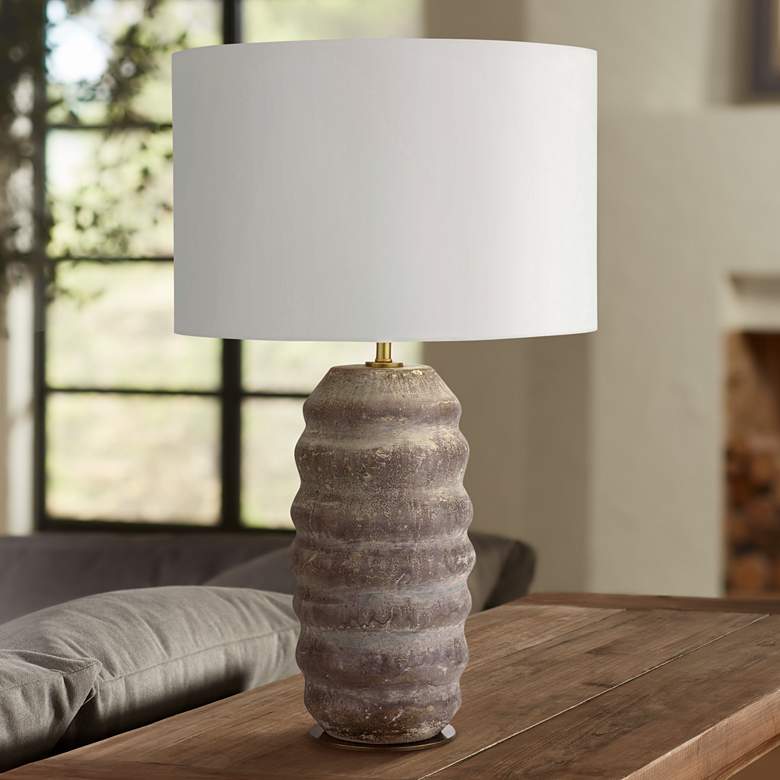 Image 1 Regina Andrew Design Ola Brown Ceramic Table Lamp