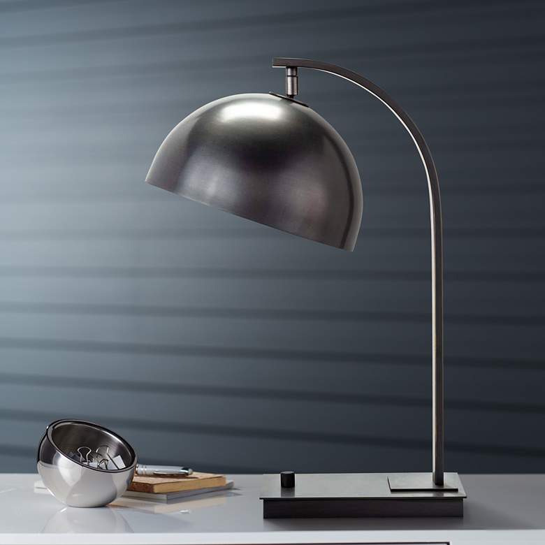 Image 1 Regina Andrew Design Otto 20 1/2 inch Bronze Arc Modern Desk Lamp