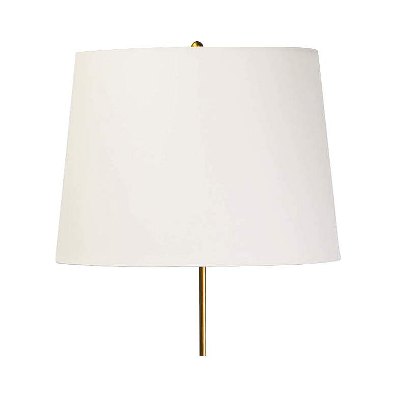 Image 2 Regina Andrew Design Parasol 60" Gold Leaf and Black Floor Lamp more views