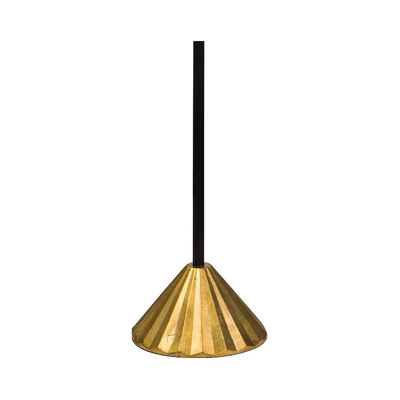 Image 3 Regina Andrew Design Parasol 60 inch Gold Leaf and Black Floor Lamp more views