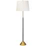 Regina Andrew Design Parasol Gold Leaf and Black Floor Lamp