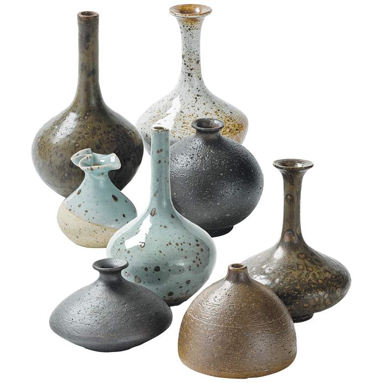 Image 1 Regina Andrew Design Porcelain Bud Natural 8-Piece Vase Set