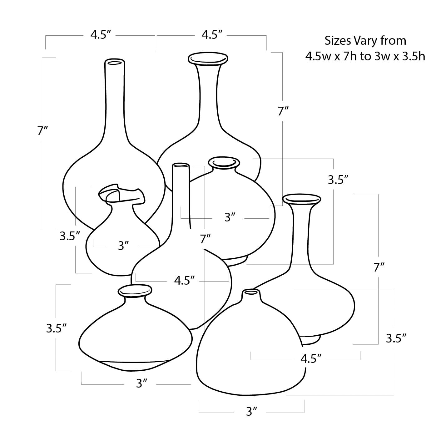 Regina Andrew Design Porcelain Bud Natural 8-Piece Vase Set