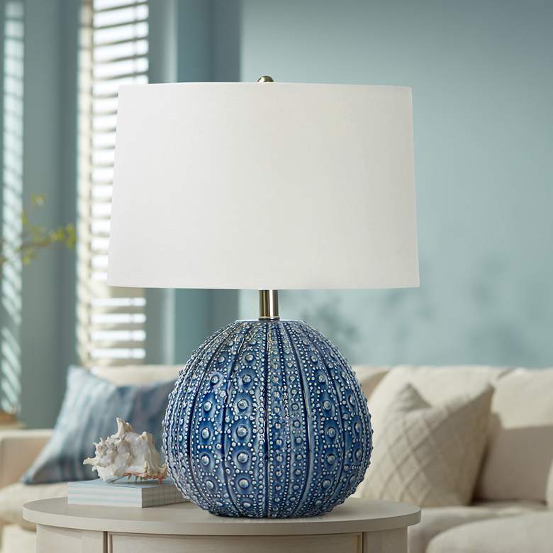 Image 1 Regina Andrew Design Sanibel Blue Ceramic Table Lamp