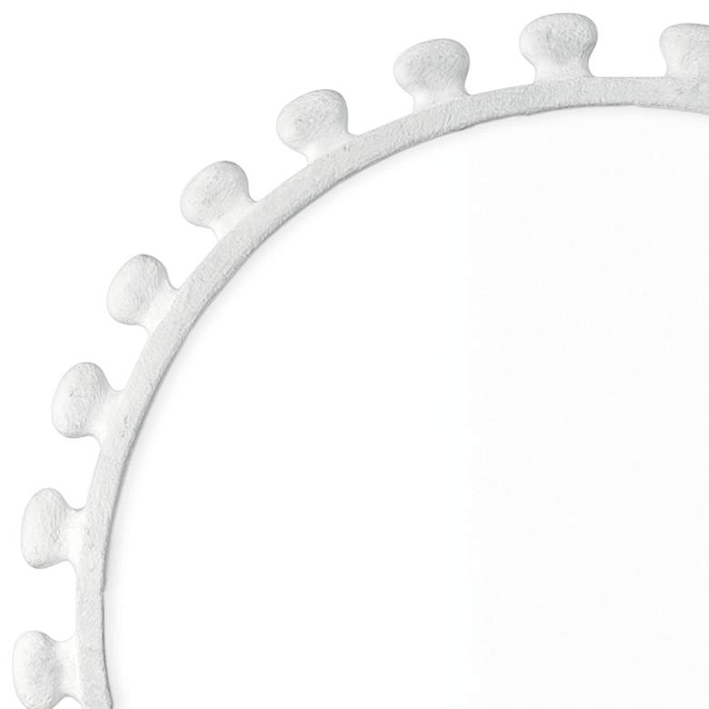 Image 2 Regina Andrew Design Sanya Matte White 32" Round Wall Mirror more views