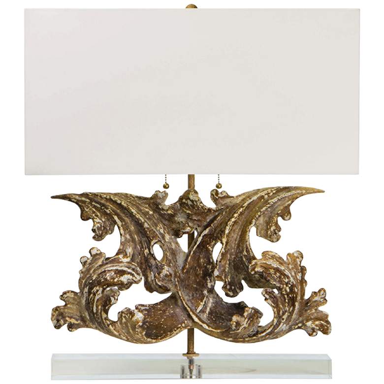 Image 1 Regina Andrew Design Scroll Antique Gold Table Lamp
