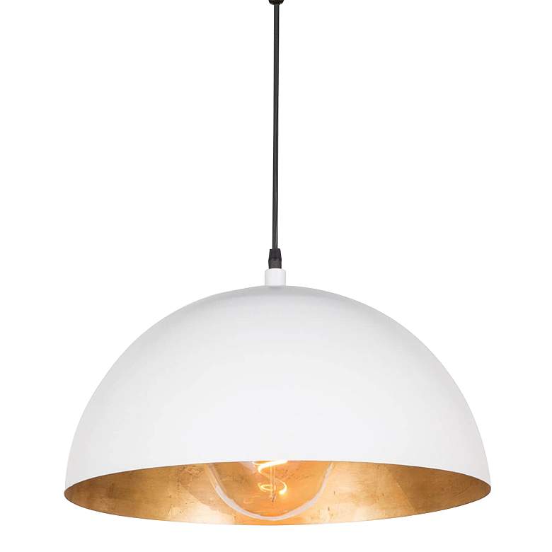 Image 2 Regina Andrew Design Sigmund 15" Wide White Pendant Light