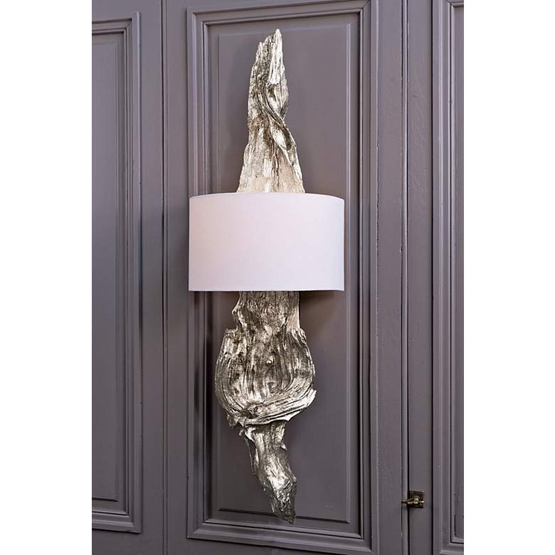 Image 2 Regina Andrew Design Silver 49" Drift Wood Sconce more views