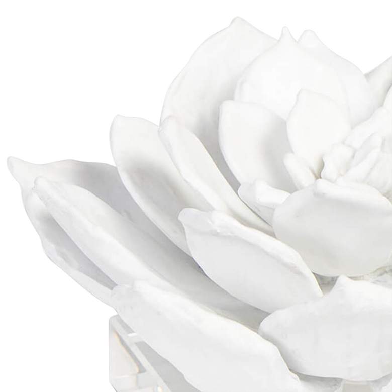 Image 2 Regina Andrew Design Succulent 7 1/2" Wide White Figurine more views