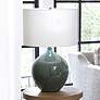 Regina Andrew Design Sylvia Aqua Ceramic Table Lamp in scene